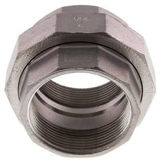 Rp 2'' Stainless steel Double Nipple 3-pieces with Conically sealing 16 Bar