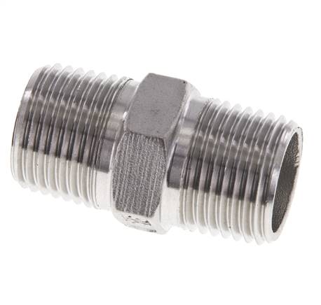 1/2'' NPT Stainless steel Double Nipple 16 Bar