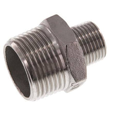 R 1'' x R 1/2'' Stainless steel Double Nipple 16 Bar