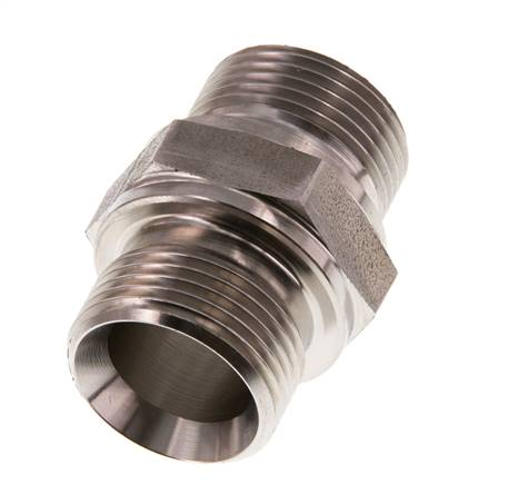 G 3/4'' Stainless steel Double Nipple 400 Bar - Hydraulic