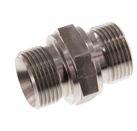 G 3/4'' Stainless steel Double Nipple 400 Bar - Hydraulic