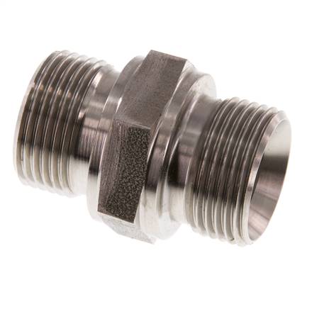 G 3/4'' Stainless steel Double Nipple 400 Bar - Hydraulic