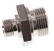 G 1'' x G 1/2'' Stainless steel Double Nipple 345 Bar - Hydraulic