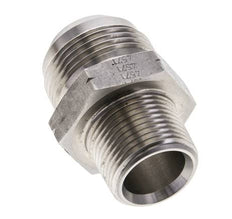 JIC Double Nipple UN 1-7/8''-12 (Dash Size 24) x 1 1/2'' NPT Stainless Steel 70bar (983.5psi)