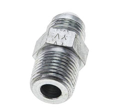 JIC Double Nipple UNF 3/4''-16 (Dash Size 8) x 1/2'' NPT Steel 210bar (2950.5psi) [2 Pieces]