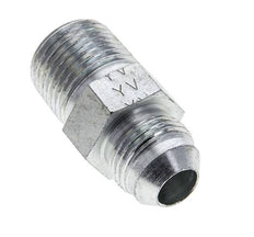 JIC Double Nipple UNF 3/4''-16 (Dash Size 8) x 1/2'' NPT Steel 210bar (2950.5psi) [2 Pieces]