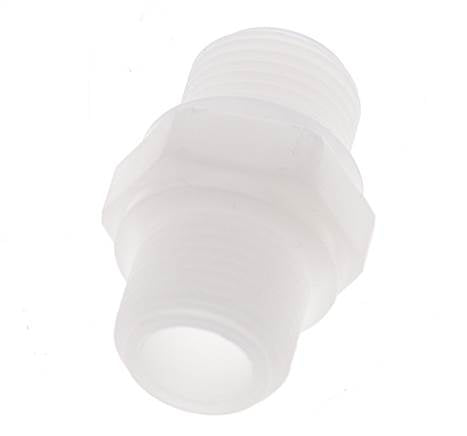 Double Nipple G3/8'' Polypropylene (pp) 10bar (140.5psi) FDA 22mm Hex