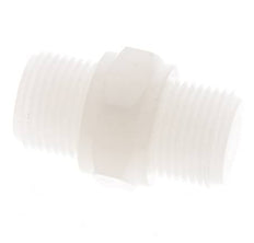 Double Nipple G3/8'' PVDF 10bar (140.5psi) FDA 22mm Hex