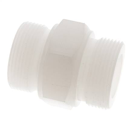 Double Nipple G1 1/2'' PVDF 10bar (140.5psi) FDA 55mm Hex