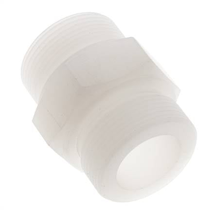 Double Nipple G1 1/2'' PVDF 10bar (140.5psi) FDA 55mm Hex