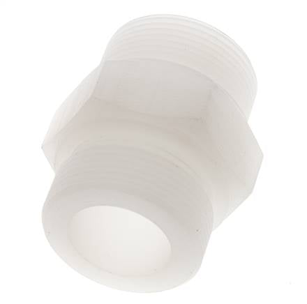 Double Nipple G1 1/2'' PVDF 10bar (140.5psi) FDA 55mm Hex