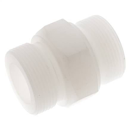 Double Nipple G1 1/2'' PVDF 10bar (140.5psi) FDA 55mm Hex