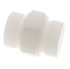 Double Nipple G1 1/2'' PVDF 10bar (140.5psi) FDA 55mm Hex