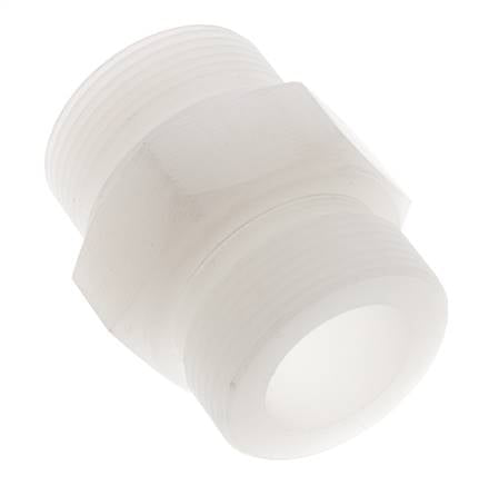 Double Nipple G1 1/2'' PVDF 10bar (140.5psi) FDA 55mm Hex