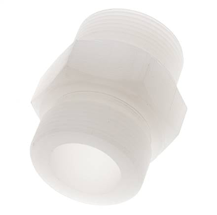 Double Nipple G1 1/2'' PVDF 10bar (140.5psi) FDA 55mm Hex