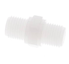 Double Nipple G1/4'' PVDF 10bar (140.5psi) FDA 17mm Hex
