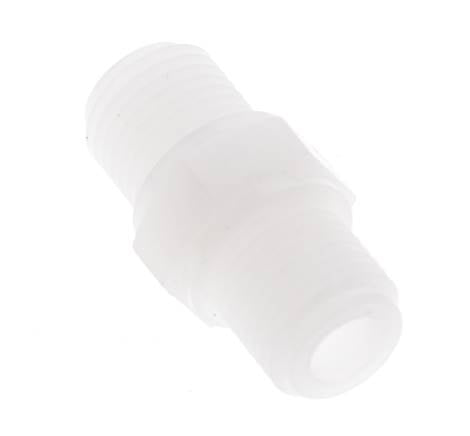 Double Nipple G1/4'' PVDF 10bar (140.5psi) FDA 17mm Hex