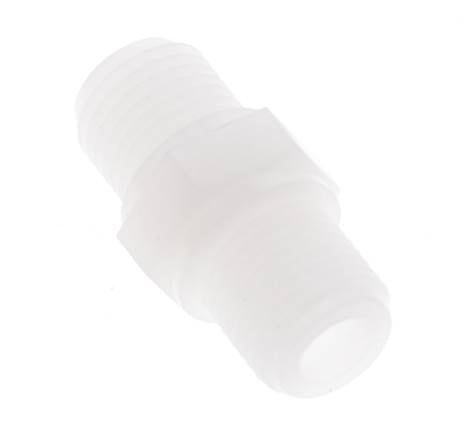 Double Nipple G1/4'' PVDF 10bar (140.5psi) FDA 17mm Hex