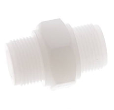 Double Nipple G3/4'' PVDF 10bar (140.5psi) FDA 36mm Hex