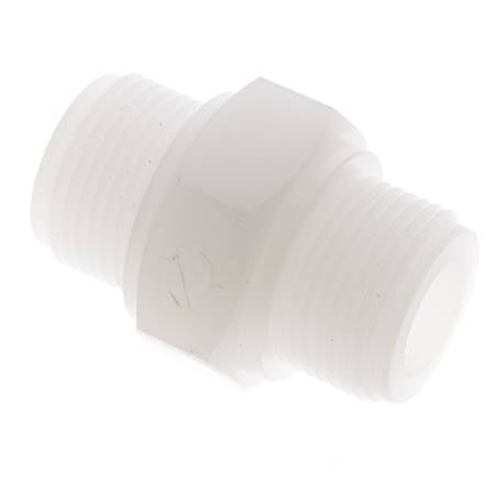 Double Nipple G3/4'' PVDF 10bar (140.5psi) FDA 36mm Hex