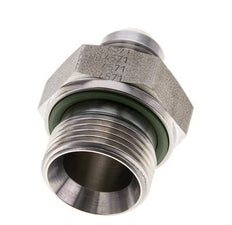 JIC Double Nipple G3/4'' x UNF 3/4''-16 (Dash Size 8) Stainless Steel FKM 275bar (3863.75psi)