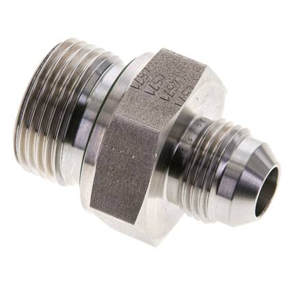 JIC Double Nipple G3/4'' x UNF 3/4''-16 (Dash Size 8) Stainless Steel FKM 275bar (3863.75psi)