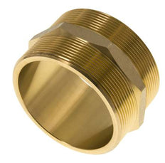 Double Nipple G3'' Brass Flat Seal 16bar (224.8psi) 89mm Hex