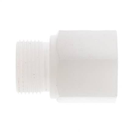 Threaded Extension G3/4'' Male x Female PVDF 10bar (140.5psi) FDA 32mm Hex