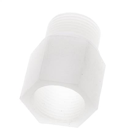Threaded Extension G3/4'' Male x Female PVDF 10bar (140.5psi) FDA 32mm Hex
