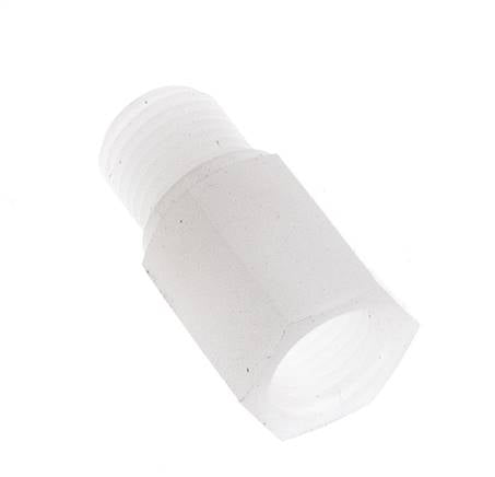 Threaded Extension G1/4'' Male x Female PVDF 10bar (140.5psi) FDA 17mm Hex