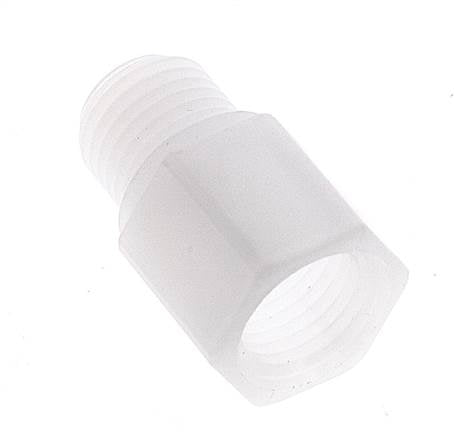 Threaded Extension G1/4'' Male x Female Polypropylene (pp) 10bar (140.5psi) FDA 17mm Hex