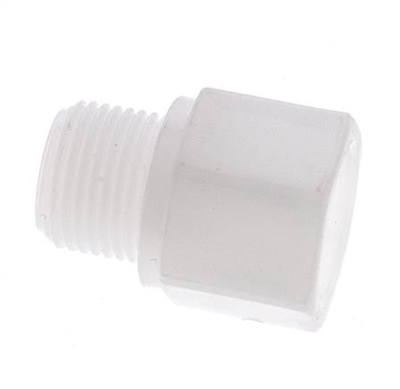 Threaded Extension G3/8'' Male x Female Polypropylene (pp) 10bar (140.5psi) FDA 22mm Hex