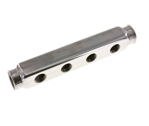 2xG 1'' x 8xG 1/2'' Stainless steel Distributor Block Double-sided 10 Bar