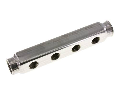 2xG 1'' x 8xG 1/2'' Stainless steel Distributor Block Double-sided 10 Bar
