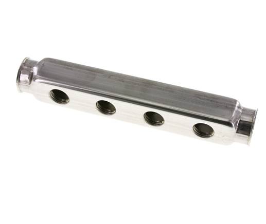 2xG 1'' x 8xG 1/2'' Stainless steel Distributor Block Double-sided 10 Bar