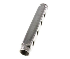 2xG 1'' x 8xG 1/2'' Stainless steel Distributor Block Double-sided 10 Bar
