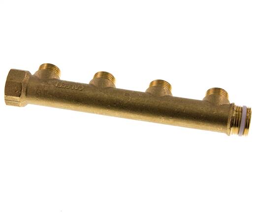 G 3/4'' x 4xG 1/2'' F/M/M Brass Distributor pipes 10 Bar