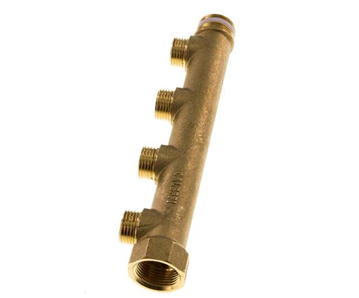 G 3/4'' x 4xG 1/2'' F/M/M Brass Distributor pipes 10 Bar