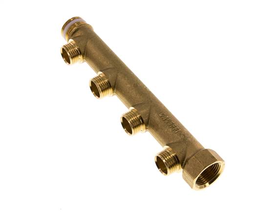 G 3/4'' x 4xG 1/2'' F/M/M Brass Distributor pipes 10 Bar