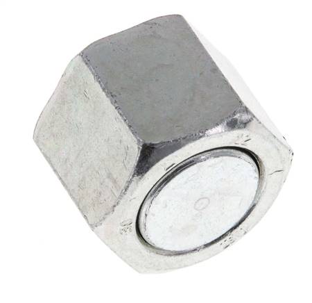 UN 13/16''-16 Zinc plated Steel End cap ORFS 630 Bar