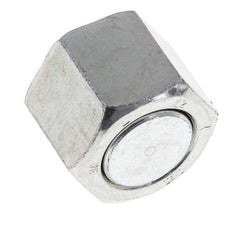 UN 13/16''-16 Zinc plated Steel End cap ORFS 630 Bar