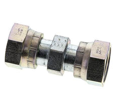UN 1-3/16''-12 Zinc plated Steel Socket ORFS with Union nut 400 Bar - Hydraulic
