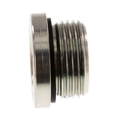 G 1'' Male Zinc plated Steel Closing plug with Inner Hex and NBR seal 400 Bar