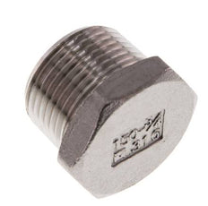 3/4'' NPT Male Stainless steel Closing plug with Outer Hex 16 Bar