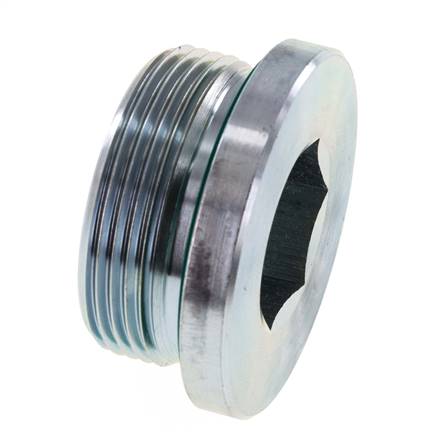 Plug M42 X 2 Steel FKM with Internal Hex 250bar (3512.5psi)
