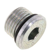 Plug UNF 9/16INCH-18 Steel NBR with Internal Hex 630bar (8851.5psi) [2 Pieces]