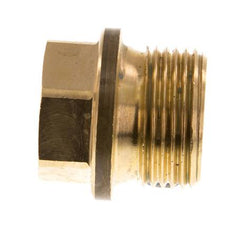 Plug G3/4'' Brass with Collar and External Hex 16bar (224.8psi)