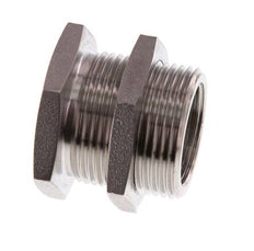 G 3/4'' x M34x2 F/M Stainless steel Bulkhead Fitting 40 Bar