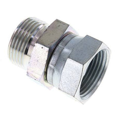 G 1'' F/M Zinc plated Steel Reducing Adapter 150 Bar - Hydraulic