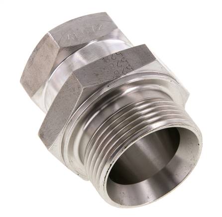 G 1'' x G 1 1/4'' F/M Stainless steel Reducing Adapter 150 Bar - Hydraulic